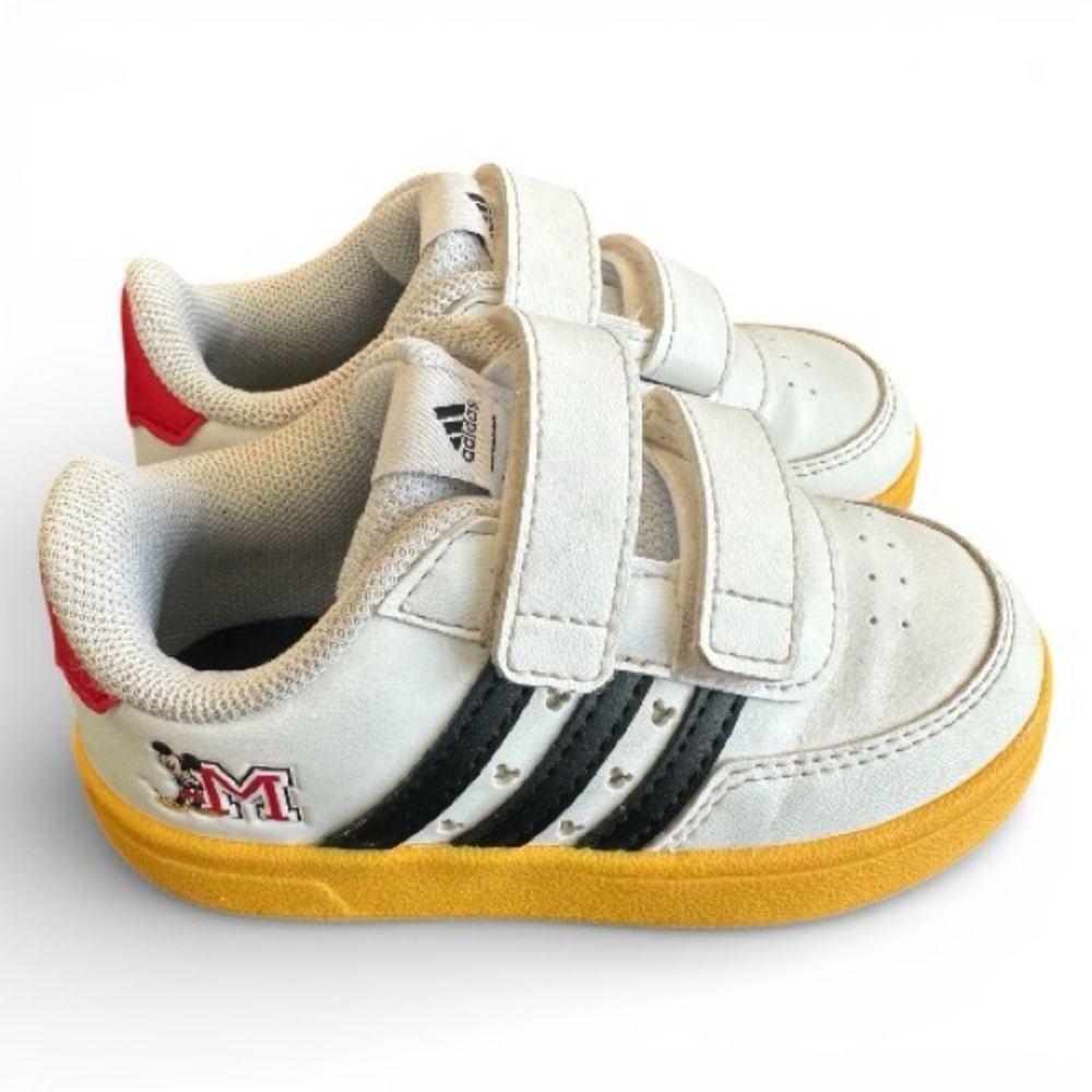 Adidas Breaknet x Disney Mickey Mouse shoes sneaker white black yellow 6.5k 6.5c